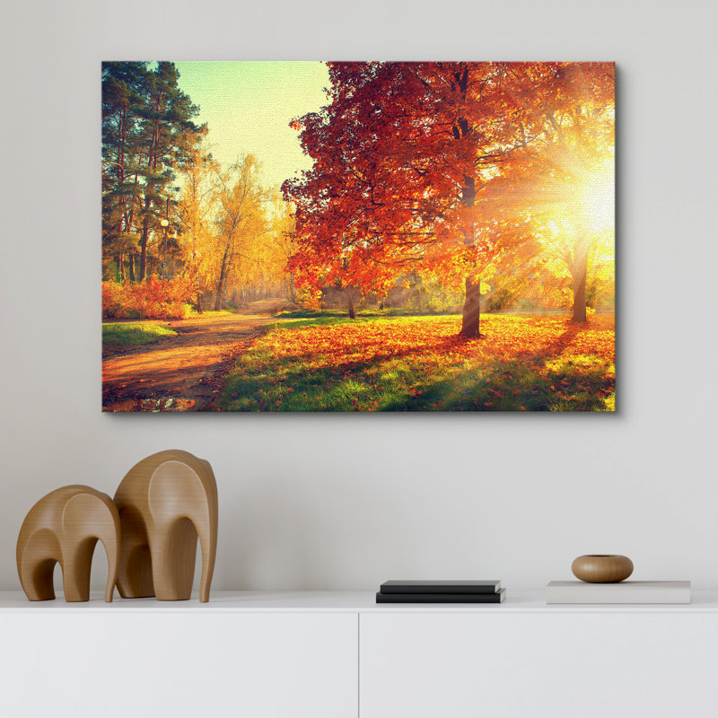 Autumn River Poster Painting canvas 2024 16*24 inch